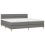 Cama box spring con colchón tela gris oscuro 200x200 cm de vidaXL, Camas y somieres - Ref: Foro24-3140882, Precio: 562,81 €, ...