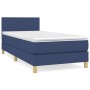 Cama box spring con colchón tela azul 100x200 cm de vidaXL, Camas y somieres - Ref: Foro24-3140439, Precio: 330,40 €, Descuen...