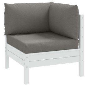 Cojines para sofá de palets 3 uds tela gris oscuro melange en Decoración | Comprar online en Foru.es