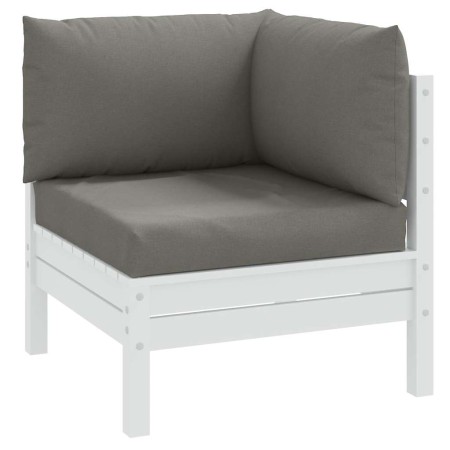 Cojines para sofá de palets 3 uds tela gris oscuro melange en Decoración | Comprar online en Foru.es