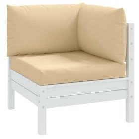 Cojines para sofá de palets 3 uds tela beige melange en Decoración | Comprar online en Foru.es