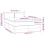 Cama box spring con colchón cuero sintético negro 140x190 cm de vidaXL, Camas y somieres - Ref: Foro24-3141059, Precio: 444,1...