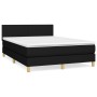 Cama box spring con colchón tela negro 140x200 cm de vidaXL, Camas y somieres - Ref: Foro24-3140459, Precio: 450,22 €, Descue...
