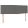 Box spring bed with gray synthetic leather mattress 140x200 cm by vidaXL, Beds and slatted bases - Ref: Foro24-3141009, Price...