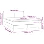 Cama box spring con colchón cuero sintético gris 140x200 cm de vidaXL, Camas y somieres - Ref: Foro24-3141009, Precio: 441,42...