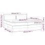 Boxspringbett mit dunkelgrauer Stoffmatratze 200x200 cm von vidaXL, Betten und Lattenroste - Ref: Foro24-3140562, Preis: 556,...