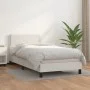 Box spring bed with white synthetic leather mattress 90x190 cm by vidaXL, Beds and slatted bases - Ref: Foro24-3141042, Price...