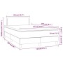 Cama box spring con colchón cuero sintético gris 120x200 cm de vidaXL, Camas y somieres - Ref: Foro24-3141057, Precio: 395,43...