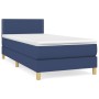 Cama box spring con colchón tela azul 100x200 cm de vidaXL, Camas y somieres - Ref: Foro24-3140519, Precio: 326,06 €, Descuen...