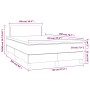 Cama box spring con colchón cuero sintético blanco 120x200 cm de vidaXL, Camas y somieres - Ref: Foro24-3141054, Precio: 393,...