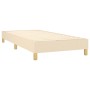 Cama box spring con colchón tela color crema 100x200 cm de vidaXL, Camas y somieres - Ref: Foro24-3140438, Precio: 293,35 €, ...