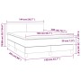 Cama box spring con colchón terciopelo azul oscuro 140x200 cm de vidaXL, Camas y somieres - Ref: Foro24-3141189, Precio: 420,...