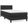 Boxspringbett mit schwarzer Kunstledermatratze 100x200 cm von vidaXL, Betten und Lattenroste - Ref: Foro24-3141107, Preis: 30...