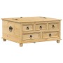 Caja de almacenaje Corona madera maciza de pino 90x78x45 cm en Baúles de almacenamiento | Comprar online en Foru.es