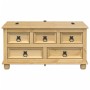 Caja de almacenaje Corona madera maciza de pino 90x78x45 cm en Baúles de almacenamiento | Comprar online en Foru.es