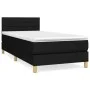 Box spring bed with black fabric mattress 90x190 cm by vidaXL, Beds and slatted bases - Ref: Foro24-3140659, Price: 270,56 €,...
