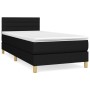 Cama box spring con colchón tela negro 90x190 cm de vidaXL, Camas y somieres - Ref: Foro24-3140659, Precio: 297,96 €, Descuen...