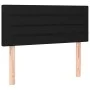 Box spring bed with black fabric mattress 90x190 cm by vidaXL, Beds and slatted bases - Ref: Foro24-3140659, Price: 270,56 €,...