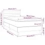 Box spring bed with black fabric mattress 90x190 cm by vidaXL, Beds and slatted bases - Ref: Foro24-3140659, Price: 270,56 €,...