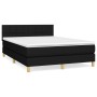 Cama box spring con colchón tela negro 140x200 cm de vidaXL, Camas y somieres - Ref: Foro24-3140619, Precio: 461,23 €, Descue...