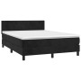 Cama box spring con colchón terciopelo negro 140x190 cm de vidaXL, Camas y somieres - Ref: Foro24-3141181, Precio: 415,94 €, ...