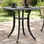 Mesa de jardín aluminio fundido negro 80x80x75 cm en Mesas de jardín | Comprar online en Foru.es