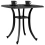 Mesa de jardín aluminio fundido negro 80x80x75 cm en Mesas de jardín | Comprar online en Foru.es