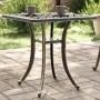 Mesa de jardín aluminio fundido bronce 53x53x53 cm en Mesas de jardín | Comprar online en Foru.es
