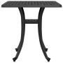 Mesa de jardín aluminio fundido negro 80x80x75 cm en Mesas de jardín | Comprar online en Foru.es