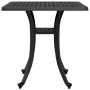 Mesa de jardín aluminio fundido negro 80x80x75 cm en Mesas de jardín | Comprar online en Foru.es