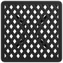 Mesa de jardín aluminio fundido negro 80x80x75 cm en Mesas de jardín | Comprar online en Foru.es