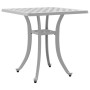 Mesa de jardín aluminio fundido blanco 53x53x53 cm en Mesas de jardín | Comprar online en Foru.es