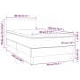 Cama box spring con colchón terciopelo gris claro 80x200 cm de vidaXL, Camas y somieres - Ref: Foro24-3141149, Precio: 265,86...