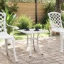 Mesa de jardín aluminio fundido blanco 53x53x53 cm en Mesas de jardín | Comprar online en Foru.es