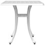 Mesa de jardín aluminio fundido blanco 53x53x53 cm en Mesas de jardín | Comprar online en Foru.es
