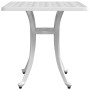 Mesa de jardín aluminio fundido blanco 53x53x53 cm en Mesas de jardín | Comprar online en Foru.es