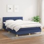 Cama box spring con colchón tela azul 140x200 cm de vidaXL, Camas y somieres - Ref: Foro24-3140623, Precio: 443,28 €, Descuen...