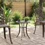Mesa de jardín aluminio fundido bronce Ø48x53 cm en Mesas de jardín | Comprar online en Foru.es