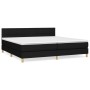 Cama box spring con colchón tela negro 200x200 cm de vidaXL, Camas y somieres - Ref: Foro24-3140643, Precio: 577,67 €, Descue...