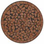 Mesa de bistró de mosaico cerámica terracota Ø50x70 cm en Mesas de jardín | Comprar online en Foru.es