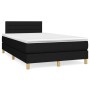 Cama box spring con colchón tela negro 120x200 cm de vidaXL, Camas y somieres - Ref: Foro24-3140683, Precio: 375,16 €, Descue...