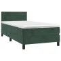Box spring bed with dark green velvet mattress 80x200 cm by vidaXL, Beds and slatted bases - Ref: Foro24-3141332, Price: 257,...