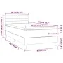 Box spring bed with dark green velvet mattress 80x200 cm by vidaXL, Beds and slatted bases - Ref: Foro24-3141332, Price: 257,...