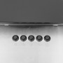 Campana extractora acero inox y vidrio templado plateado 90 cm de vidaXL, Extractores - Ref: Foro24-51664, Precio: 237,46 €, ...
