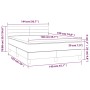 Cama box spring con colchón terciopelo gris claro 140x190 cm de vidaXL, Camas y somieres - Ref: Foro24-3141359, Precio: 434,9...