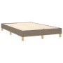 Cama box spring con colchón tela gris taupe 120x200 cm de vidaXL, Camas y somieres - Ref: Foro24-3140685, Precio: 353,93 €, D...
