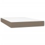 Cama box spring con colchón tela gris taupe 120x200 cm de vidaXL, Camas y somieres - Ref: Foro24-3140685, Precio: 353,93 €, D...
