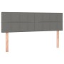 Cama box spring con colchón tela gris oscuro 140x200 cm de vidaXL, Camas y somieres - Ref: Foro24-3140618, Precio: 427,06 €, ...