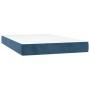 Cama box spring con colchón terciopelo azul oscuro 120x200 cm de vidaXL, Camas y somieres - Ref: Foro24-3141417, Precio: 396,...