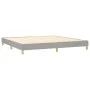 Box spring bed with light gray fabric mattress 200x200 cm by vidaXL, Beds and slatted bases - Ref: Foro24-3140481, Price: 573...